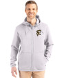Grambling Tigers College Vault Cutter & Buck Roam Epic Versatility Recycled Mens Full Zip Hooded Jacket Solitare Front