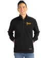 Arizona State Sun Devils Cutter & Buck Roam Epic Versatility Recycled Quarter Zip Mens Pullover Black Front