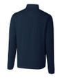 Miami Dolphins Cutter & Buck Advantage Mens Zip Mock Liberty Navy Mannequin Back