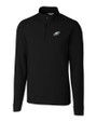 Philadelphia Eagles Cutter & Buck Advantage Mens Zip Mock Black Mannequin