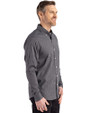 LSU Tigers Cutter & Buck Skyline Epic Confidence Recycled Gingham Mens Long Sleeve Dress Shirt Black/Elemental Grey Side