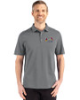 St. Louis Cardinals City Connect Cutter & Buck Advantage Refresh Epic Confidence Recycled Mens Big & Tall Tri-Blend Pique Polo Elemental Grey Front