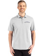 Colorado Rockies Cooperstown Cutter & Buck Advantage Refresh Epic Confidence Recycled Mens Big & Tall Tri-Blend Pique Polo CONCRETE Front