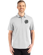 New York Yankees Mono Cutter & Buck Advantage Refresh Epic Confidence Recycled Mens Big & Tall Tri-Blend Pique Polo CONCRETE Front