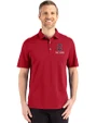 Cleveland Guardians City Connect Cutter & Buck Advantage Refresh Epic Confidence Recycled Mens Big & Tall Tri-Blend Pique Polo Cardinal Red Front
