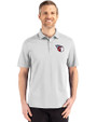 Cleveland Guardians Cutter & Buck Advantage Refresh Epic Confidence Recycled Mens Big & Tall Tri-Blend Pique Polo CONCRETE Front