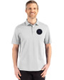 NY Mets City Connect Cutter & Buck Advantage Refresh Epic Confidence Recycled Mens Big & Tall Tri-Blend Pique Polo CONCRETE Front