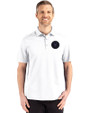 NY Mets City Connect Cutter & Buck Advantage Refresh Epic Confidence Recycled Mens Big & Tall Tri-Blend Pique Polo White Front