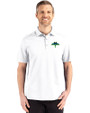 Tampa Bay Rays City Connect Cutter & Buck Advantage Refresh Epic Confidence Recycled Mens Big & Tall Tri-Blend Pique Polo White Front