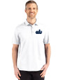 Old Dominion Monarchs College Vault Cutter & Buck Advantage Refresh Epic Confidence Recycled Mens Big & Tall Tri-Blend Pique Polo White Front