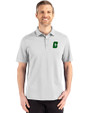 Charlotte 49ers Cutter & Buck Advantage Refresh Epic Confidence Recycled Mens Big & Tall Tri-Blend Pique Polo CONCRETE Front