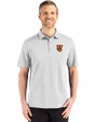 Tuskegee Golden Tigers Cutter & Buck Advantage Refresh Epic Confidence Recycled Mens Big & Tall Tri-Blend Pique Polo CONCRETE Front