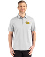 Pitt Panthers Cutter & Buck Advantage Refresh Epic Confidence Recycled Mens Big & Tall Tri-Blend Pique Polo CONCRETE Front