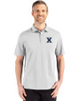 Xavier Musketeers Cutter & Buck Advantage Refresh Epic Confidence Recycled Mens Big & Tall Tri-Blend Pique Polo CONCRETE Front