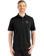 Louisiana Tech Bulldogs Cutter & Buck Advantage Refresh Epic Confidence Recycled Mens Big & Tall Tri-Blend Pique Polo Black Front