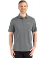 VCU Rams Cutter & Buck Advantage Refresh Epic Confidence Recycled Mens Big & Tall Tri-Blend Pique Polo Elemental Grey Front
