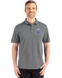 Northwestern Wildcats College Vault Cutter & Buck Advantage Refresh Epic Confidence Recycled Mens Big & Tall Tri-Blend Pique Polo Elemental Grey Front