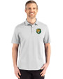 Southeastern Louisiana Lions Cutter & Buck Advantage Refresh Epic Confidence Recycled Mens Big & Tall Tri-Blend Pique Polo CONCRETE Front