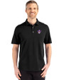East Carolina (ECU) Pirates College Vault Cutter & Buck Advantage Refresh Epic Confidence Recycled Mens Big & Tall Tri-Blend Pique Polo Black Front