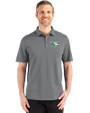 North Dakota Cutter & Buck Advantage Refresh Epic Confidence Recycled Mens Big & Tall Tri-Blend Pique Polo Elemental Grey Front