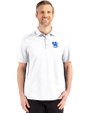 Kentucky Wildcats Alumni Cutter & Buck Advantage Refresh Epic Confidence Recycled Mens Big & Tall Tri-Blend Pique Polo White Front
