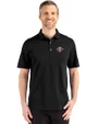 San Diego State Aztecs Cutter & Buck Advantage Refresh Epic Confidence Recycled Mens Big & Tall Tri-Blend Pique Polo Black Front