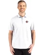 San Diego State Aztecs Cutter & Buck Advantage Refresh Epic Confidence Recycled Mens Big & Tall Tri-Blend Pique Polo White Front