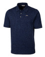 Los Angeles Chargers Cutter & Buck Advantage Tri-Blend Space Dye Mens Polo Dark Liberty Navy Mannequin
