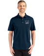 New Hampshire Wildcats College Vault Cutter & Buck Advantage Refresh Epic Confidence Recycled Mens Big & Tall Tri-Blend Pique Polo Liberty Navy Front