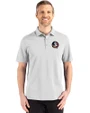 Florida State Seminoles Cutter & Buck Advantage Refresh Epic Confidence Recycled Mens Big & Tall Tri-Blend Pique Polo CONCRETE Front