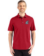 Washington State Cougars Cutter & Buck Advantage Refresh Recycled Cotton-Blend Pique Mens Big & Tall Polo Cardinal Red Front