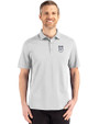 Emory Eagles Cutter & Buck Advantage Refresh Recycled Cotton-Blend Pique Mens Big & Tall Polo CONCRETE Front