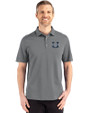 Utah State Aggies Cutter & Buck Advantage Refresh Epic Confidence Recycled Mens Big & Tall Tri-Blend Pique Polo Elemental Grey Front