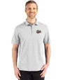 Montana Grizzlies Cutter & Buck Advantage Refresh Epic Confidence Recycled Mens Big & Tall Tri-Blend Pique Polo CONCRETE Front