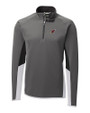 Arizona Cardinals Cutter & Buck Traverse Colorblock Stretch Quarter Zip Mens Pullover Elemental Grey Mannequin