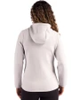Winston-Salem State Rams Cutter & Buck Roam Epic Versatility Recycled Womens Full Zip Hooded Jacket Solitare Back