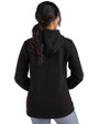Ohio State Brutus Vintage Cutter & Buck Roam Epic Versatility Recycled Womens Full Zip Hooded Jacket Black Back