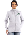 NDSU Bison Vintage Cutter & Buck Roam Epic Versatility Recycled Womens Full Zip Hooded Jacket Solitare Front