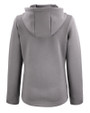 TCU Horned Frogs Cutter & Buck Roam Epic Versatility Recycled Womens Full Zip Hooded Jacket Elemental Grey Mannequin Back