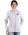 TCU Horned Frogs Cutter & Buck Roam Epic Versatility Recycled Womens Full Zip Hooded Jacket Solitare Front