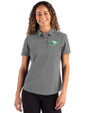 North Dakota Cutter & Buck Advantage Refresh Epic Confidence Recycled Womens Tri-Blend Pique Polo Elemental Grey Front