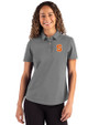 Syracuse Orange Cutter & Buck Advantage Refresh Epic Confidence Recycled Womens Tri-Blend Pique Polo Elemental Grey Front