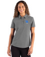 Kentucky Wildcats Alumni Cutter & Buck Advantage Refresh Epic Confidence Recycled Womens Tri-Blend Pique Polo Elemental Grey Front