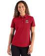 Arkansas Razorbacks Alumni Cutter & Buck Advantage Refresh Epic Confidence Recycled Womens Tri-Blend Pique Polo Cardinal Red Front