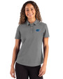 Florida Gators Cutter & Buck Advantage Refresh Epic Confidence Recycled Womens Tri-Blend Pique Polo Elemental Grey Front