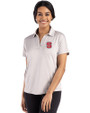 NC State Wolfpack Cutter & Buck Coastline Epic Comfort Recycled Womens Dolman Polo CONCRETE Front