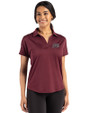 Montana Grizzlies Cutter & Buck Coastline Epic Comfort Recycled Womens Dolman Polo Bordeaux Front