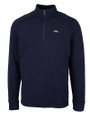 Denver Broncos Cutter & Buck Mens Coastal Half-Zip Liberty Navy Mannequin