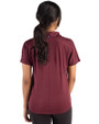 Texas Southern Tigers Cutter & Buck Coastline Epic Comfort Recycled Womens Dolman Polo Bordeaux Back