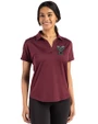 Texas A and M Aggies College Vault Cutter & Buck Coastline Epic Comfort Recycled Womens Dolman Polo Bordeaux Front